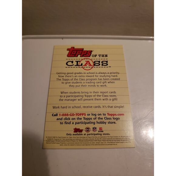 DREW BREES 2008 Topps of the Class Insert Saints Students Work Hard Get Cards - Picture 2 of 3